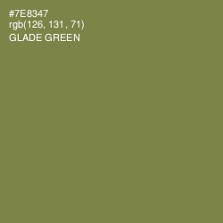 #7E8347 - Glade Green Color Image